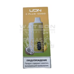Электронная сигарета UDN X PLUS 12000 (Арбузная жвачка) купить с доставкой в СПб, по России и СНГ. Цена. Изображение №5. 