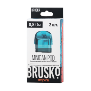 Сменный картридж Brusko Minican pod 3.0 мл, 0.8 Ом (Синий 2шт) купить с доставкой в СПб, по России и СНГ. Цена. Изображение №32. 