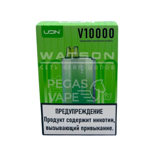 Электронная сигарета UDN V 10000  (Яблочная конфета) купить с доставкой в СПб, по России и СНГ. Цена. Изображение №6. 