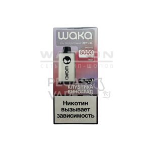 Электронная сигарета WAKA soPRO DM 8000  Peach Strawberry (Персик Клубника ) купить с доставкой в СПб, по России и СНГ. Цена. Изображение №4. 