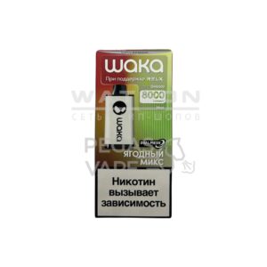 Электронная сигарета WAKA soPRO DM 8000  Kiwi Passion Guava (Киви маракуйя гуава) купить с доставкой в СПб, по России и СНГ. Цена. Изображение №4. 