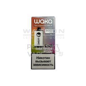 Электронная сигарета WAKA soPRO DM 8000  Kiwi Dragon Fruit (Киви питайя ягоды) купить с доставкой в СПб, по России и СНГ. Цена. Изображение №12. 