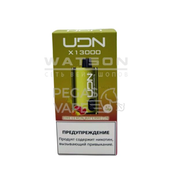 Электронная сигарета UDN BAR X 13000  (Лайм лимон арбуз) купить с доставкой в СПб, по России и СНГ. Цена. Изображение №6. 