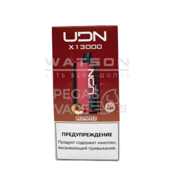 Электронная сигарета UDN BAR X 13000  (Красное яблоко) купить с доставкой в СПб, по России и СНГ. Цена. Изображение №6. 