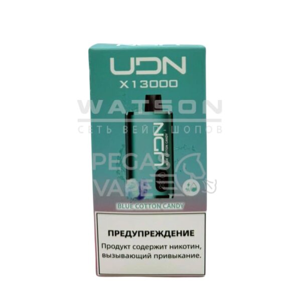 Электронная сигарета UDN BAR X 13000  (Голубая сахарная вата) купить с доставкой в СПб, по России и СНГ. Цена. Изображение №6. 