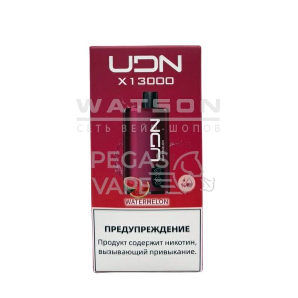 Электронная сигарета UDN BAR X 13000  (Арбуз) купить с доставкой в СПб, по России и СНГ. Цена. Изображение №6. 
