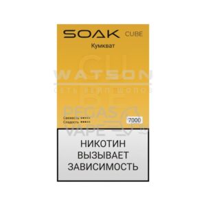 Электронная сигарета SOAK CUBE White 7000 (Лемонграсс Кокос) купить с доставкой в СПб, по России и СНГ. Цена. Изображение №5. 
