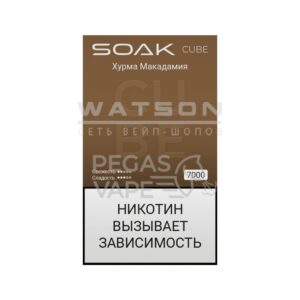 Электронная сигарета SOAK CUBE Black 7000 (Хурма) купить с доставкой в СПб, по России и СНГ. Цена. Изображение №12. 