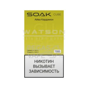 Электронная сигарета SOAK CUBE White 7000 (Айва Кардамон) купить с доставкой в СПб, по России и СНГ. Цена. Изображение №22. 
