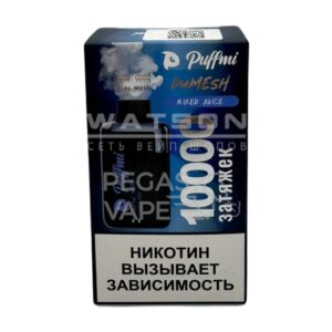 Электронная сигарета PuffMi DUMESH 10000 (Мультифрукт) купить с доставкой в СПб, по России и СНГ. Цена. Изображение №11. 