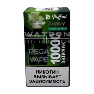Электронная сигарета PuffMi DUMESH 10000 (Ванильное мороженое) купить с доставкой в СПб, по России и СНГ. Цена. Изображение №4. 