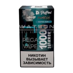 Электронная сигарета PuffMi DUMESH 10000 (Мятный ментос) купить с доставкой в СПб, по России и СНГ. Цена. Изображение №12. 