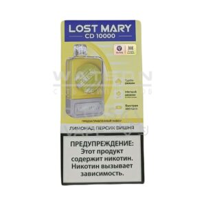 POD-система LOST MARY CD 10000 Вишня персик лимонад купить с доставкой в СПб, по России и СНГ. Цена. Изображение №32. 